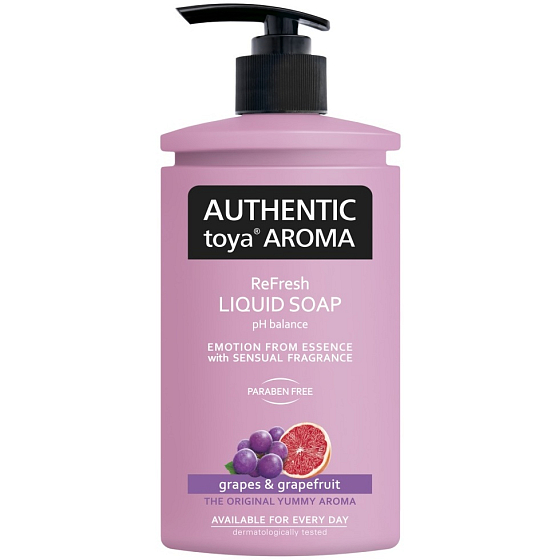 Authentic Toya Aroma Grapes & Grapefruit liquid soap dispenser 400 ml