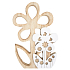 Wooden flower for standing 18 cm