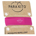 Parakito Mosquito Repellent Bracelet Colorful Pink Natural, Refillable, Waterproof, 24h/day Protection - 15 Days per Refill + Two Refills