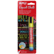 Apli Liquid Chalk Chalk marker round tip yellow 5,5 mm
