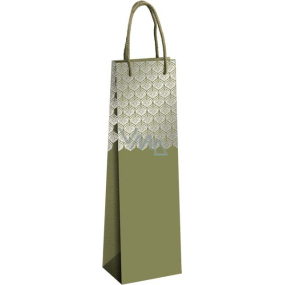 Ditipo Paper gift bag for bottle 12 x 39 x 9 cm ECO green