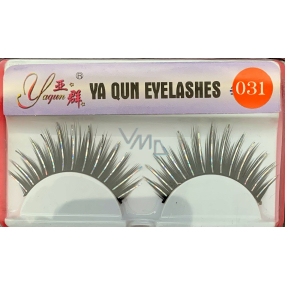 EyelaShes Artificial eyelashes with glue 031 Black 1 pair