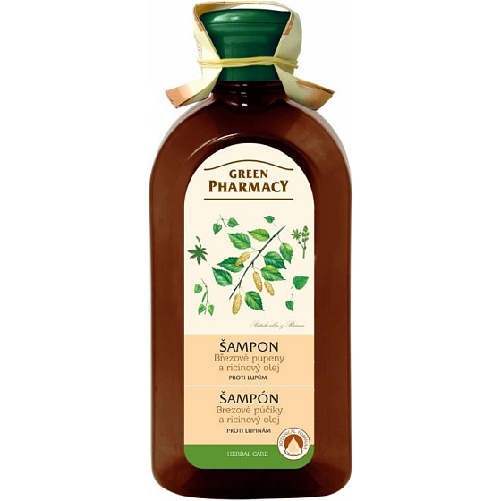 Green Pharmacy Birch buds and castor oil anti-dandruff shampoo 350 ml