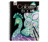 Ditipo Colouring book Peacock creative ring binder 50 pages A4 280 x 210 mm