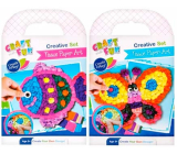 Craft with fun Butterfly/fish tissue paper art creative set, recommended age 3+