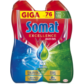 Somat Excellence Duo AntiGrease Dishwasher Gel 76 doses 2 x 684 ml