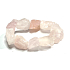 Rose quartz bracelet, elastic natural stone, 19 x 15 x 27 mm / 16 - 17 cm, stone of love