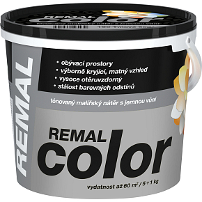 REMAL Color paint for walls 190 dark gray, 5 + 1 kg