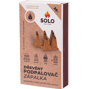 Firestarter Solo wooden match, 20 fire starters Firestarter Solo wooden match, 20 fire starters