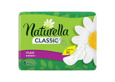 Naturella Classic Maxi sanitary pads with the scent of chamomile and wings 8 pieces