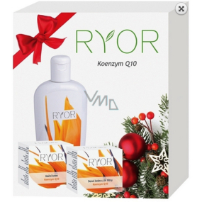 Ryor Koenzyme Q10 Day Cream with UV Filters 50 ml + Ryor Koenzyme Q10 Night Cream 50 ml + Ryor Koenzyme Q10 Body Lotion 300 ml, cosmetic set