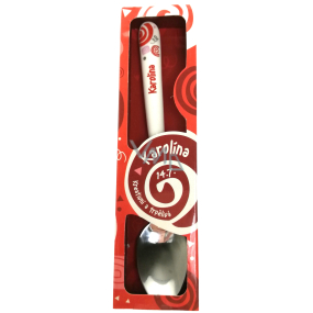 Nekupto Twister Spoon named Karolína red 16 cm