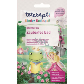 Tetesept Magic fairies Bath pearls amazing water color, effect with glitter and crackle for girls 60 g