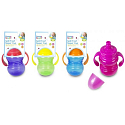 First Steps Sipper Cup 12+ bottle with suction cup and two handles for children green 300 ml