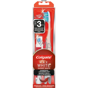 Colgate Max White Expert White Medium medium toothbrush + bleach pen 5 ml