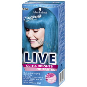 Schwarzkopf Live Ultra Brights or Pastel hair color 096 Turquoise Temptation