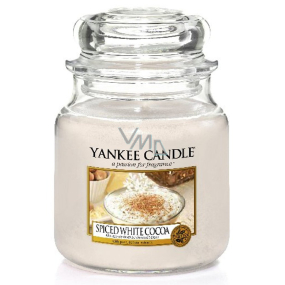 Yankee Candle Spice White Cocoa - Spicy white cocoa scented candle Classic medium glass 411 g