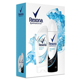 Rexona Freshness & Care 250 ml shower gel + Motionsense Invisible Aqua antiperspirant deodorant spray 150 ml, for women cosmetic set