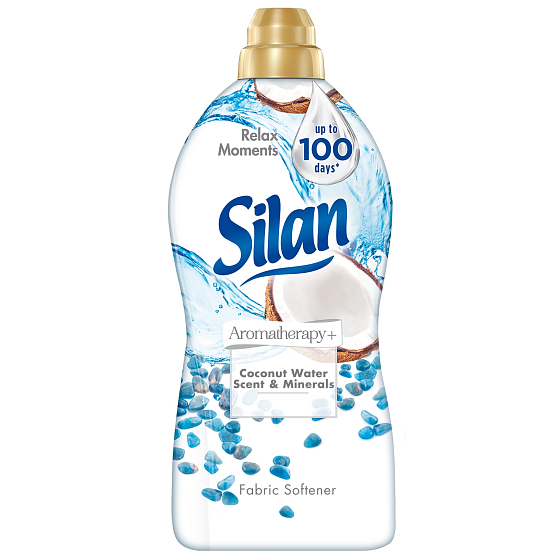 Silan Aromatherapy + Coconut Water & Minerals - Coconut water and minerals concentrated softener 72 doses 1.8 l