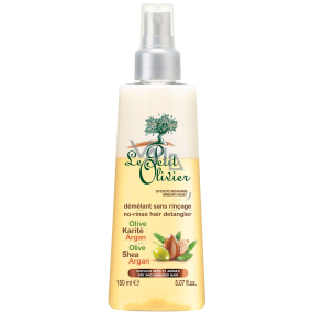 Le Petit Olivier Olive, shea butter and argan oil without rinse conditioner spray for dry and brittle hair 150 ml