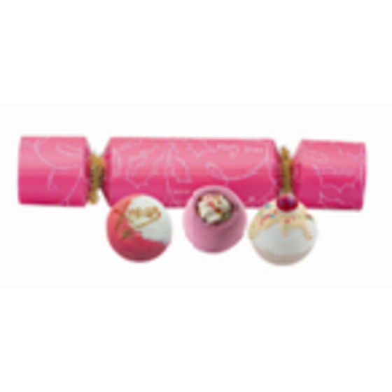 Bomb Cosmetics Fruit Christmas Christmas Ballistic 160 g + Fresh Fruit Ballistic 160 g + Cherry Ballistic Bath 160 g, cosmetic set