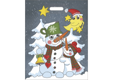 Nicholas plastic bag Snowmen 46 x 35 cm