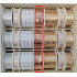 Nekupto Christmas fabric ribbon, gold 25 mm x 2,5 m YM 008 1 piece