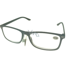Berkeley Reading glasses +3.5 plastic gray black sides 1 piece MC2135