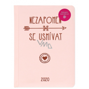 Albi Diary 2020 weekly Don't forget to smile 17 x 12.5 x 1.2 cm