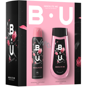 B.U. Absolute Me deodorant spray for women 150 ml + shower gel 250 ml, cosmetic set