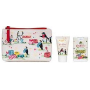 Heathcote & Ivory Festive Party Animals hand cream 30 ml + hand disinfection 15 ml + cosmetic bag, cosmetic set