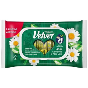 Velvet Chamomile & Aloe Vera moisturized toilet paper 42 pieces