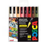 Posca Universal acrylic marker set 0,9 - 1,3 mm Autumn mix of earth tones 8 pieces PC-3M