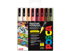 Posca Universal acrylic marker set 0,9 - 1,3 mm Autumn mix of earth tones 8 pieces PC-3M