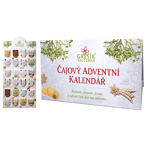 Grešík Advent tea calendar for hanging 24 pieces 44,5 g