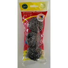 Tidy Home stainless steel scrubber 15 g, 3 pcs