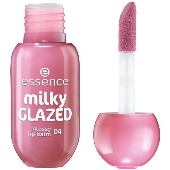 Essence Glossy Lip Balm Milky GLAZED 04 Berry Au Lait 4 ml