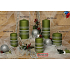 Lima Glittering Line candle light green cylinder 60 x 120 mm 1 piece