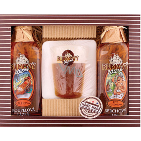 Bohemia Gifts Rum cosmetics shower gel 100 ml + bath 100 ml + soap 70 g cosmetic set