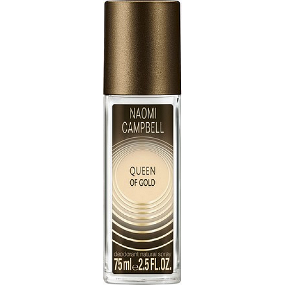 Naomi Campbell Queen of Gold perfumed deodorant glass for women 75 ml