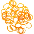 Loom Bands gumičky na pletení náramků Neon oranžová 200 kusů