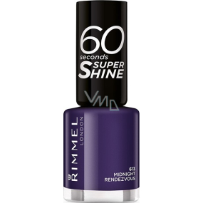 Rimmel London 60 Seconds Super Shine Nail Polish 613 Midnight Rendezvous 8 ml