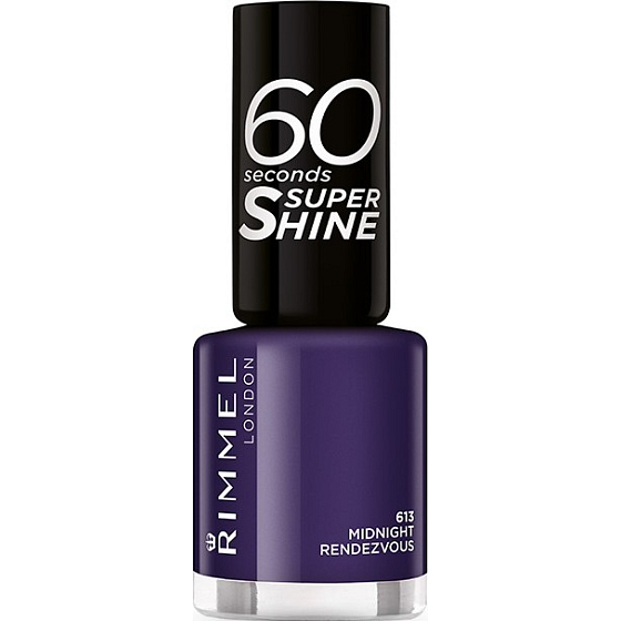 Rimmel London 60 Seconds Super Shine Nail Polish 613 Midnight Rendezvous 8 ml