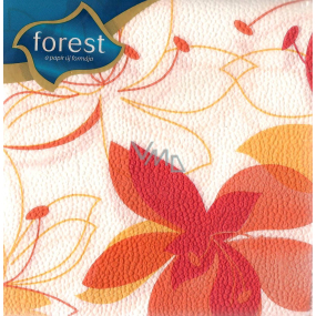 Forest Paper napkins 1 ply 30 x 30 cm 45 pieces Orange flower