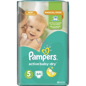 Pampers Active Baby Dry 5 Junior 11-18 kg disposable diapers 64 pieces