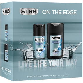 Str8 On The Edge deodorant spray for men 150 ml + shower gel 250 ml, cosmetic set