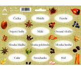 Arch Jute spice stickers color printing Lentils - the basis in the kitchen (legumes, flour, ...)