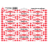 Sheet of Spice Jar Stickers with Red Ornament Salt - Basic Types of Spices