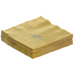 Party Paper napkins 3 ply 33 x 33 cm 20 pieces colored gold