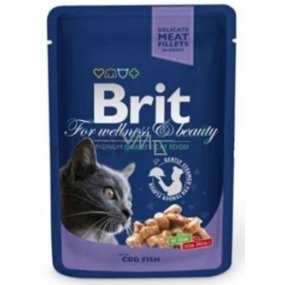 Brit Premium Cod in sauce meat pocket for adult cats 100 g Complete food